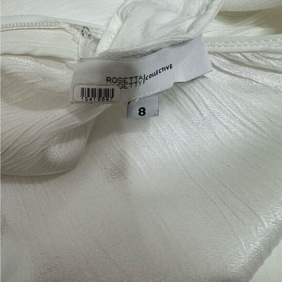 Rosetta Getty White Cape Mini Dress |Size 8 - Picture 10 of 11